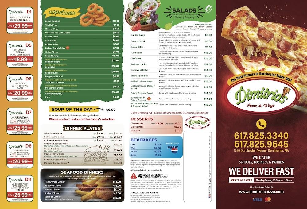Dimitrio's House of Pizza Buffalo Ranch Steak